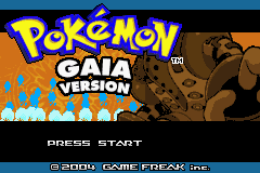 Pokemon - Gaia (Hack) — Title screen